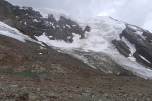 pohled na ledovec Triftgletscher