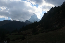 posledn� pohled na Matterhorn (od Zermattu)