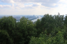 Leopoldsberg - pohled na V�de� (sm�rem na sever)