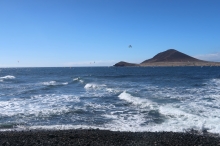 pohled z p��stavu El M�dano na Montaña Roja a rej surfa��