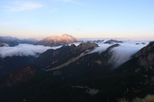 v�chod slunce z vrcholu Mali vrh (1992 m.n.m.)