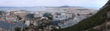 pohled na Gibraltar a �pan�lskou La L�nea de la Concepci�n
