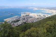 pohled na Gibraltar