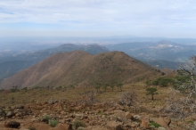 pohled z vrcholu Reales (1440 m.n.m.)